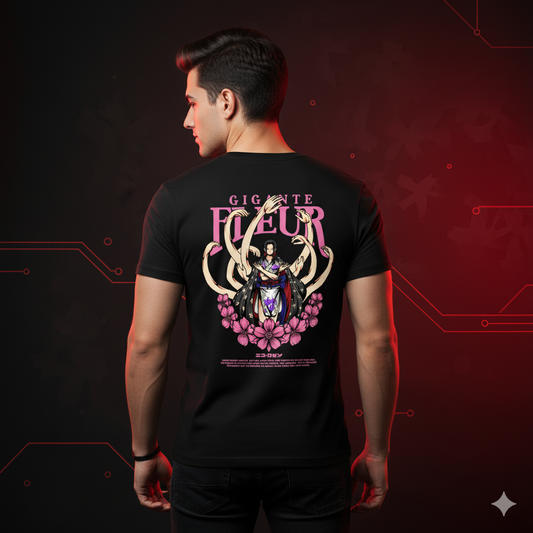 GIGANTE FLEUR| Oversized T-Shirt -240 Gsm Cotton